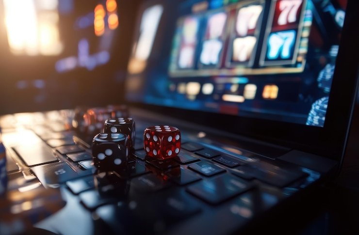 Three Card Poker live dealer table on paristogel slot with card deck and betting layout